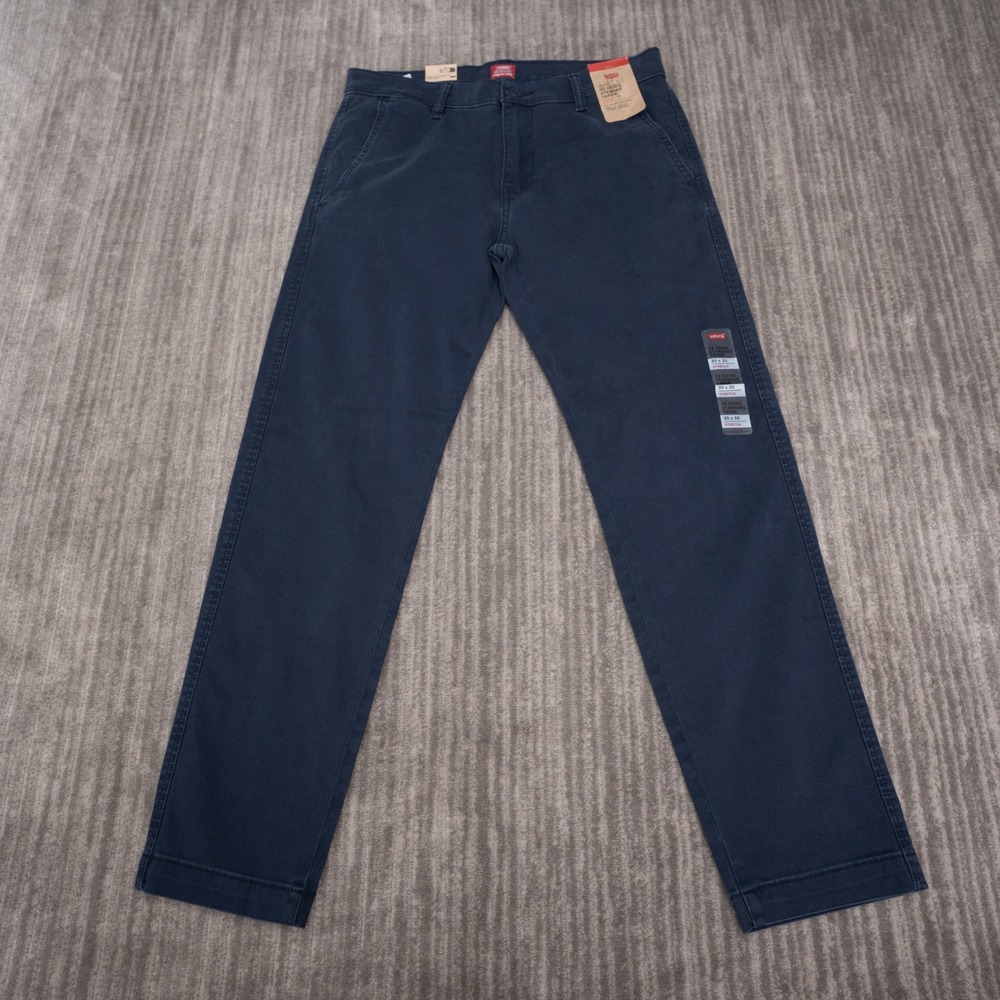 Levi's XX Chino Standard Taper Men 30x30 Navy Blue NWT Stretch Pants